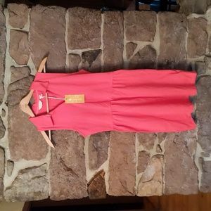 Dockers pink sleeveless polo dress